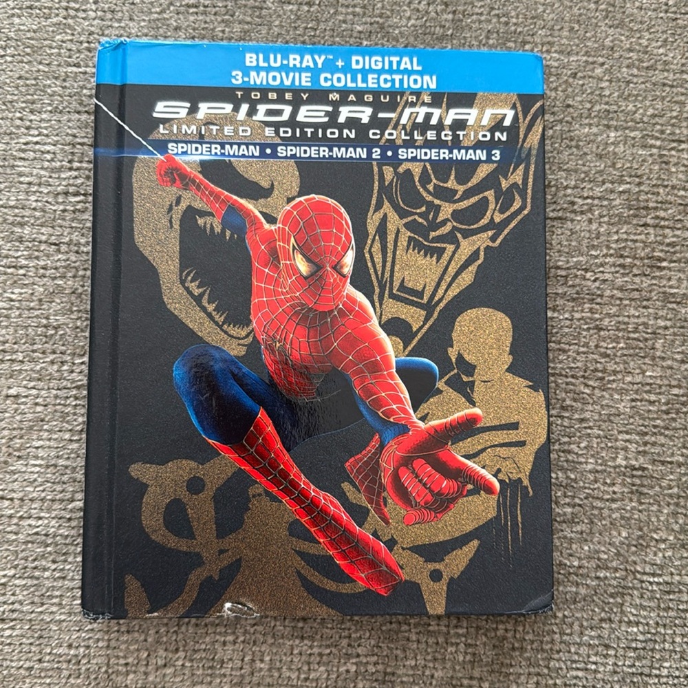 Spider-Man Limited Edition Collection Movies 1-3 Blueray and Digital